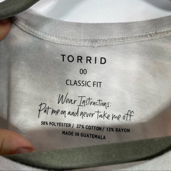 NWT torrid, tiedye Graphic Shirt. Size 00 M/L Believe There is Good in the World - Picture 2 of 5